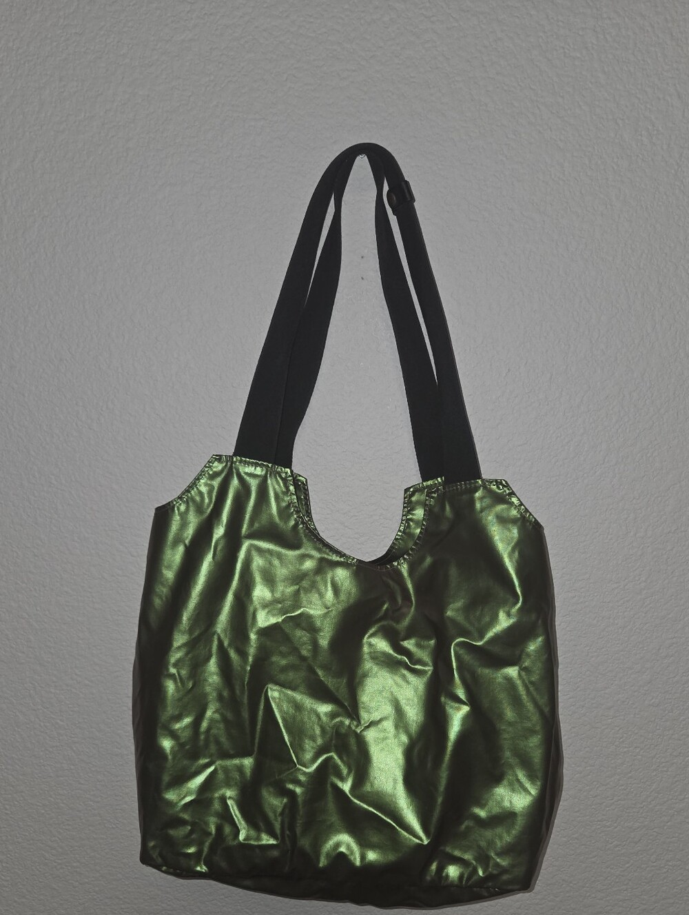 Jack Gomme Paris Light Original Metallic Coated Tote Bag - Verde Green